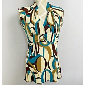 Vintage Babydoll Y2K Top Juniors Womens Size‎ XL L Gilmore Girls Funky Colorful